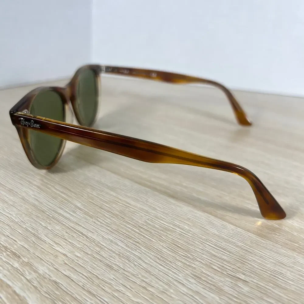 Ray-Ban RB2185 1293/1E Sunglasses Green Tint READ DESC Havana Brown 52-18-145